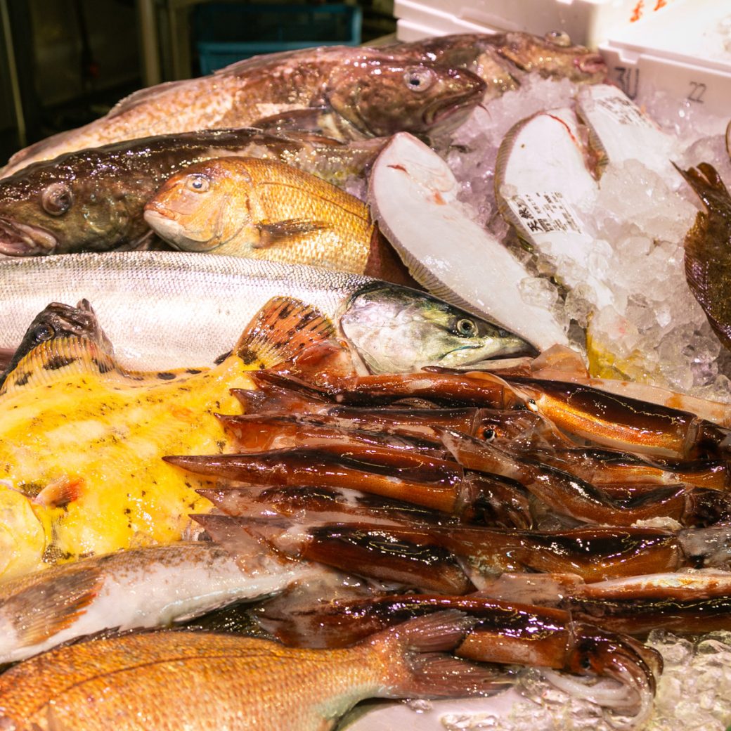 シェフと巡る魚市場での鮮魚目利き体験